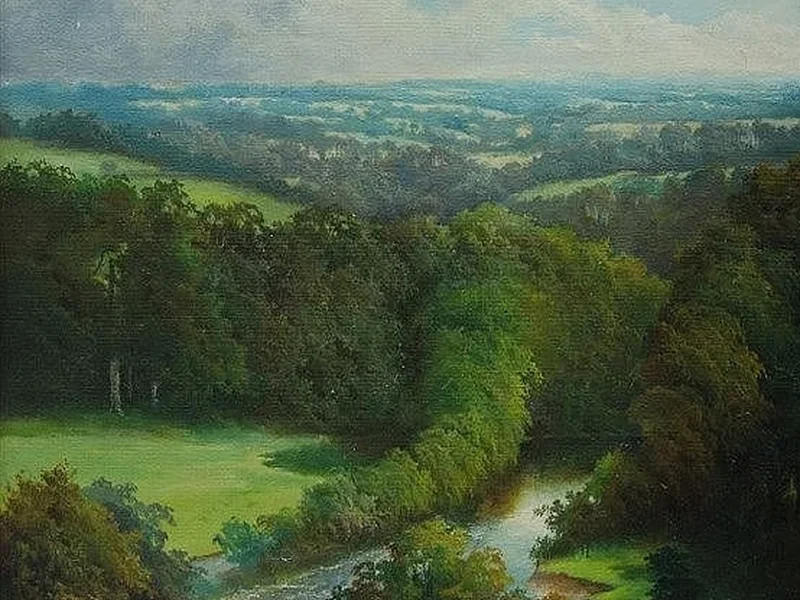 1871-Gerald Fenwick Metcalfe - Sul fiume Tees, vicino a Ovington, nel 1922